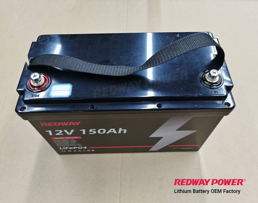 12v 150ah lfp lithium battery factory manufacturer redway oem