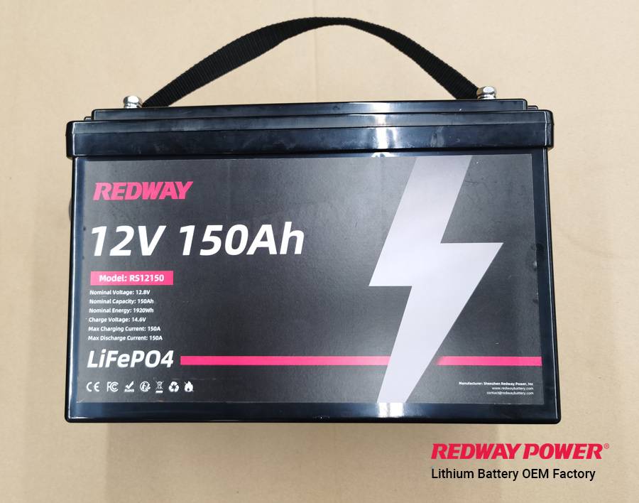 12v 150ah lifepo4 lithium battery factory manufacturer redway lfp