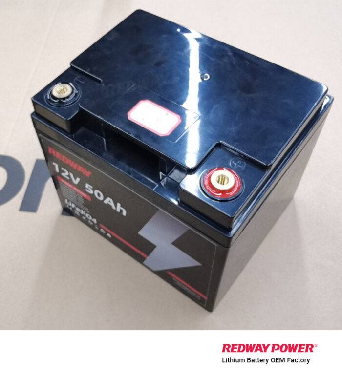 12v 50ah lfp lithium battery factory redway oem