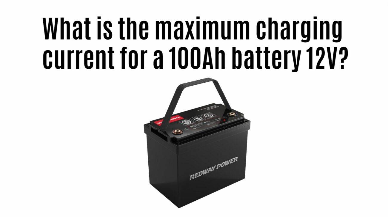 What is the maximum charging current for a 100Ah battery 12V?