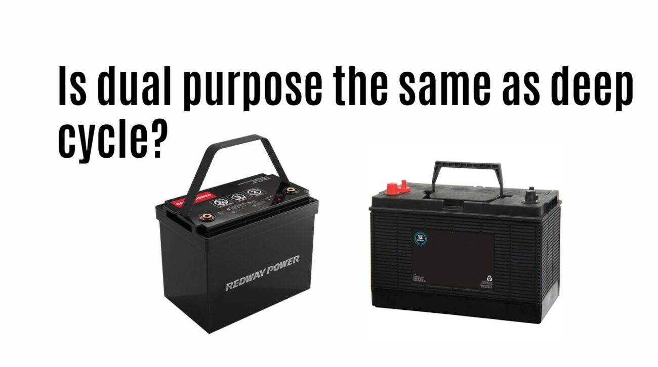 Is dual purpose the same as deep cycle? 12v 100ah lifepo4 battery