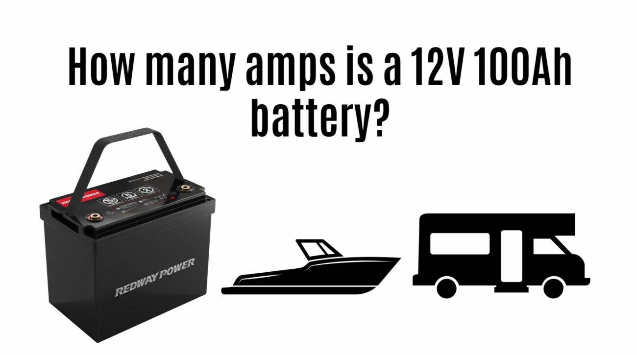 How many amps is a 12V 100Ah battery? rv battery marine battery factory