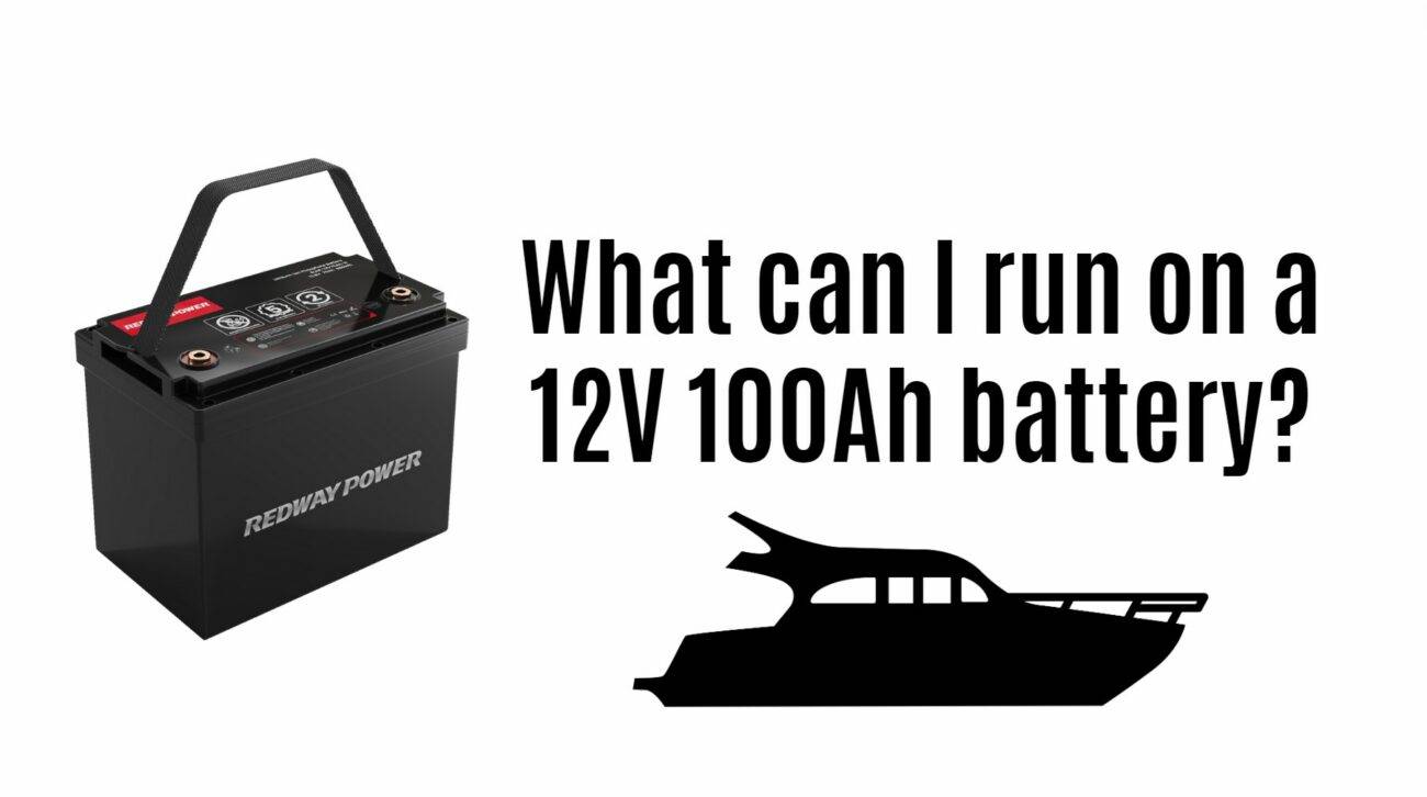 What can I run on a 12V 100Ah battery? marine battery factory