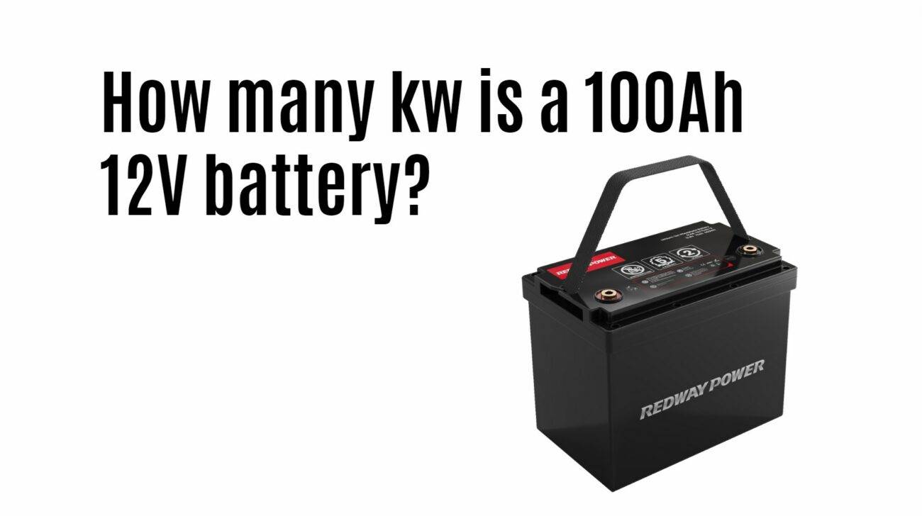 How many kw is a 100Ah 12V battery?