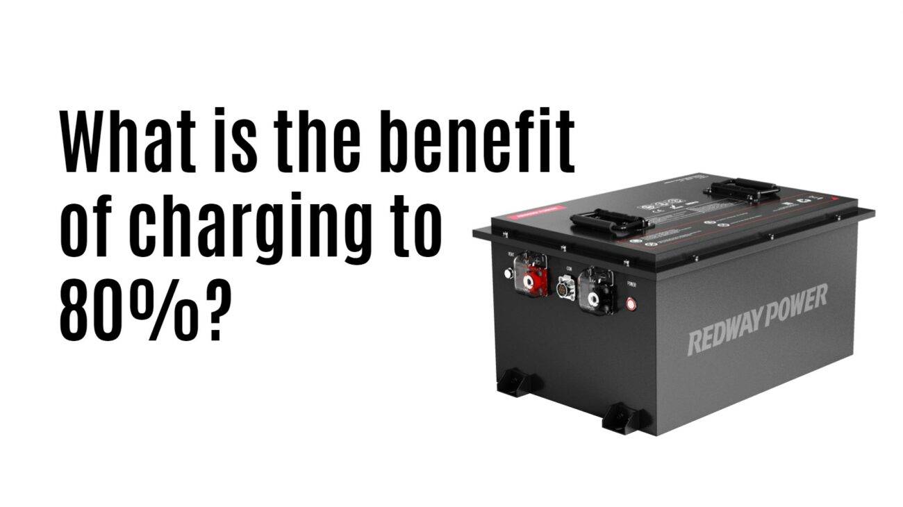 What is the benefit of charging to 80%? 48v 100ah golf cart battery