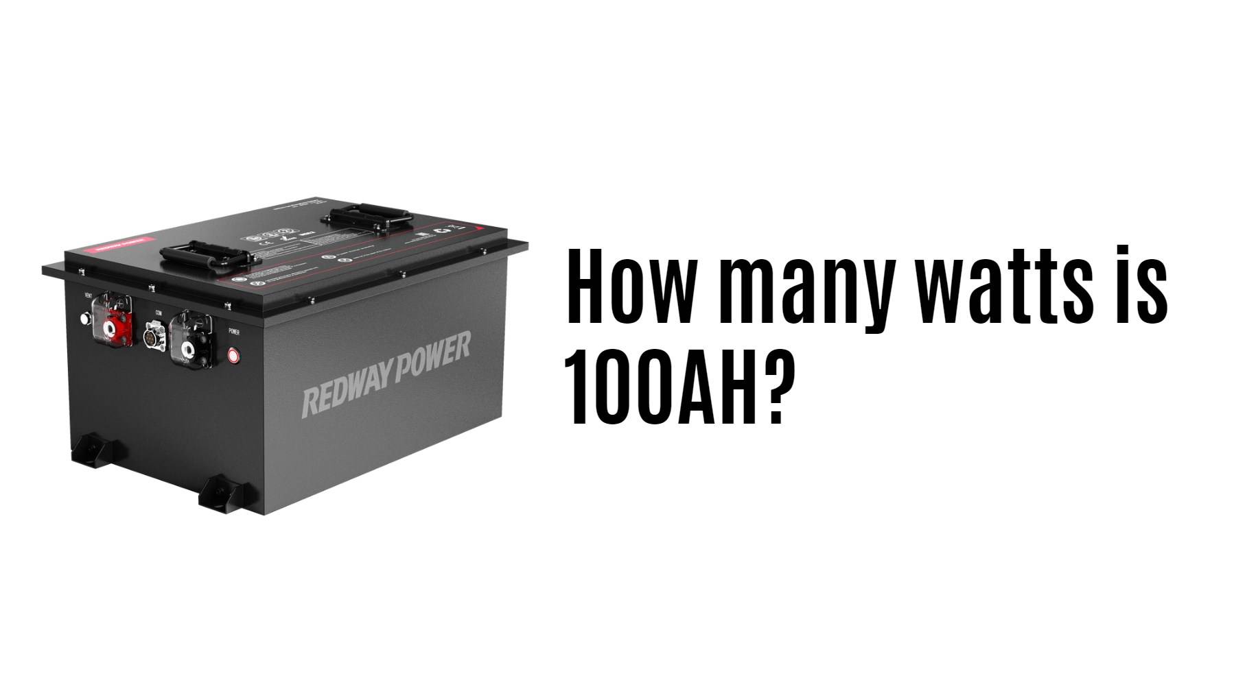 How many watts is 100AH? 48v 100ah golf cart lithium battery