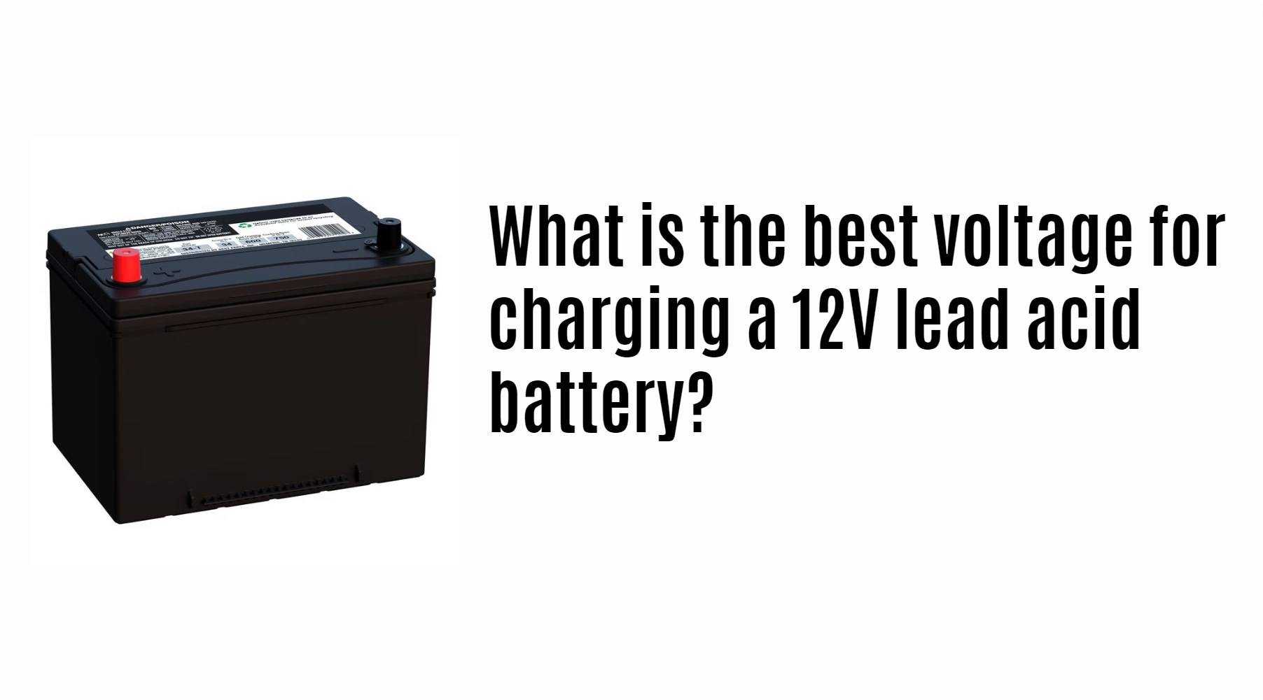 What is the best voltage for charging a 12V lead acid battery?