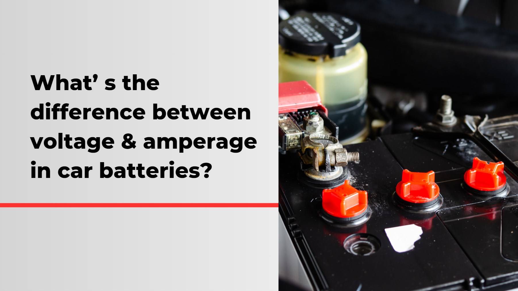 What is the difference between voltage and amperage in car batteries?