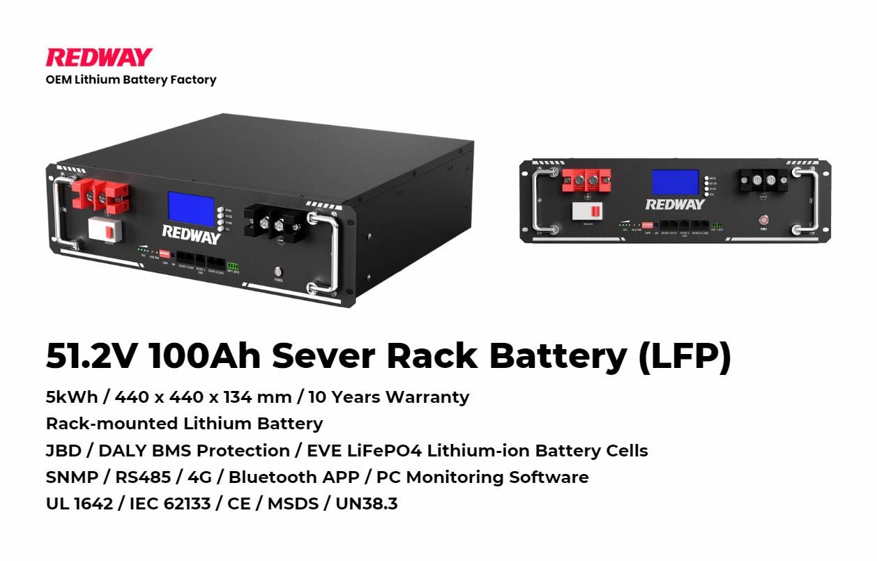 What are Lithium-Ion Rack Batteries? 51.2v 100ah 48v 100ah rack mounted lithium battery