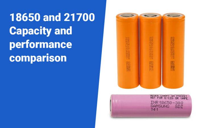 What is difference between 18650 and 21700 lithium-ion cells