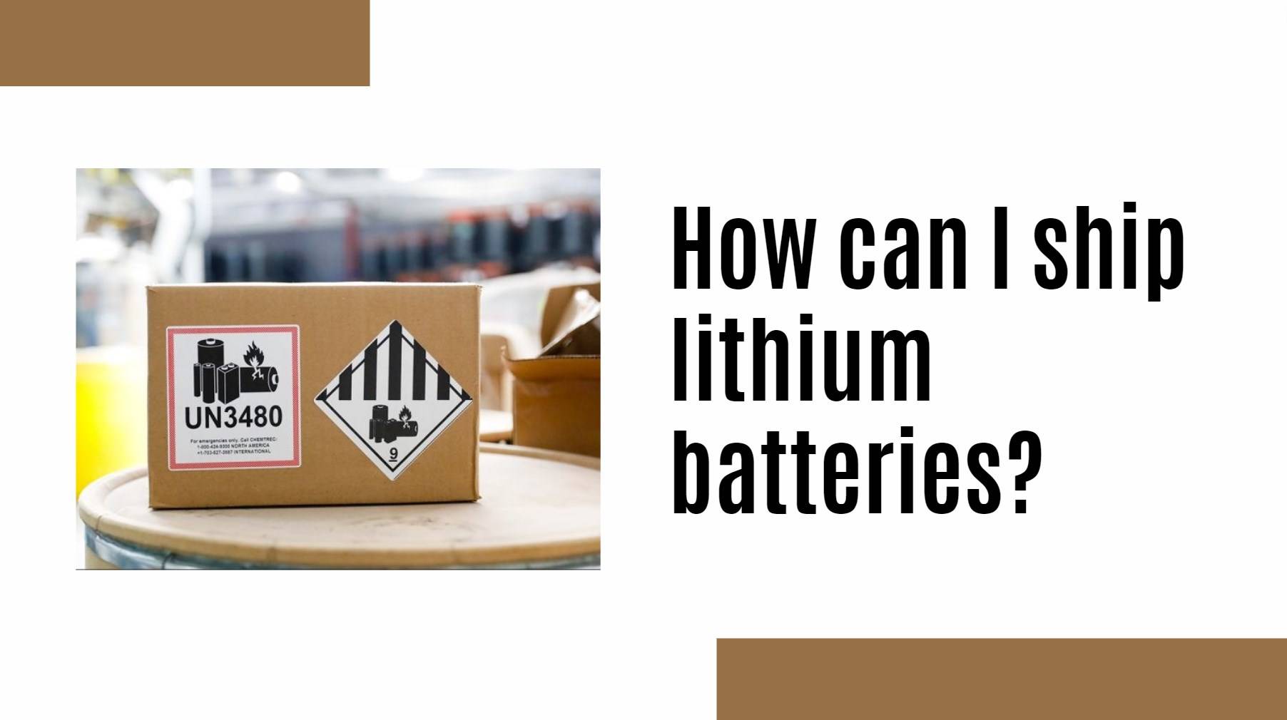 How can I ship lithium batteries?