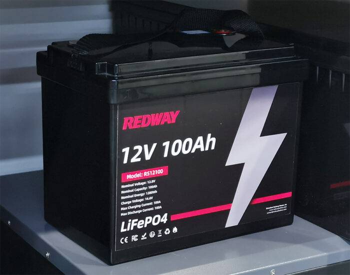 rv battery 12v 100ah lifepo4 lfp self-heating bluetooth app redway factory manufacturer oem