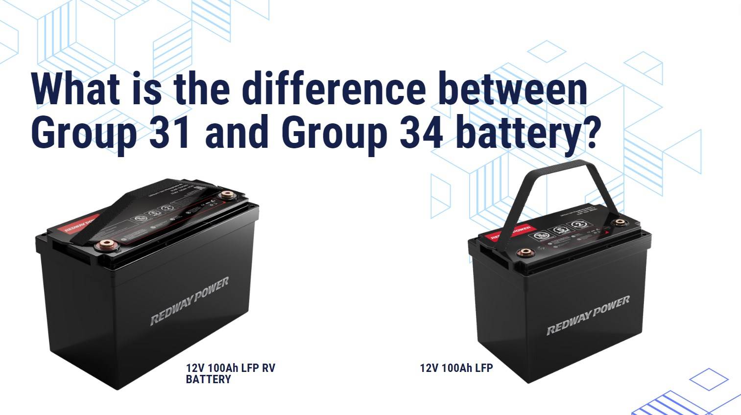 What is the difference between Group 31 and Group 34 battery? BCI Group Battery. 12V 100AH GROUP 24 bci rv battery redway