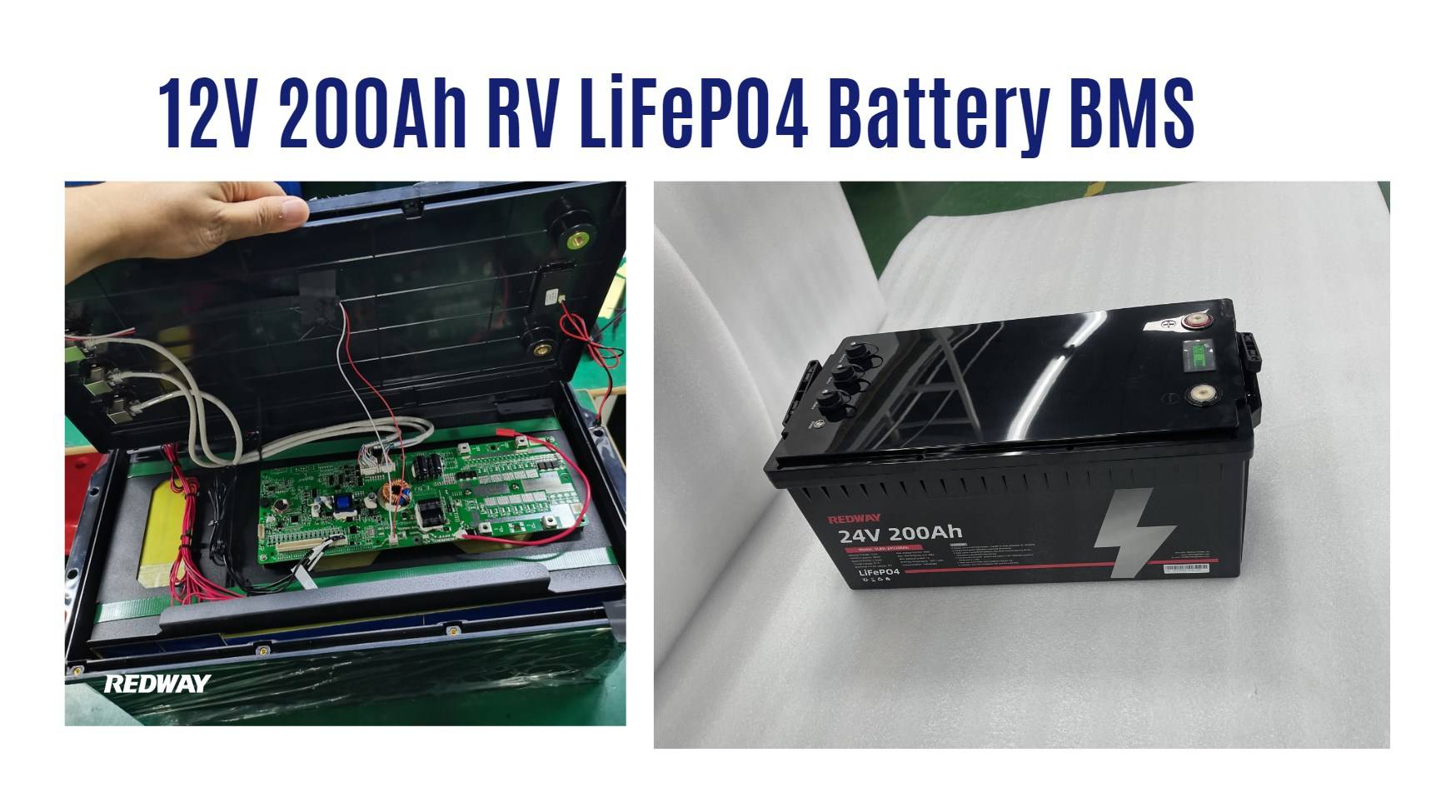 12V 200Ah RV LiFePO4 Battery BMS