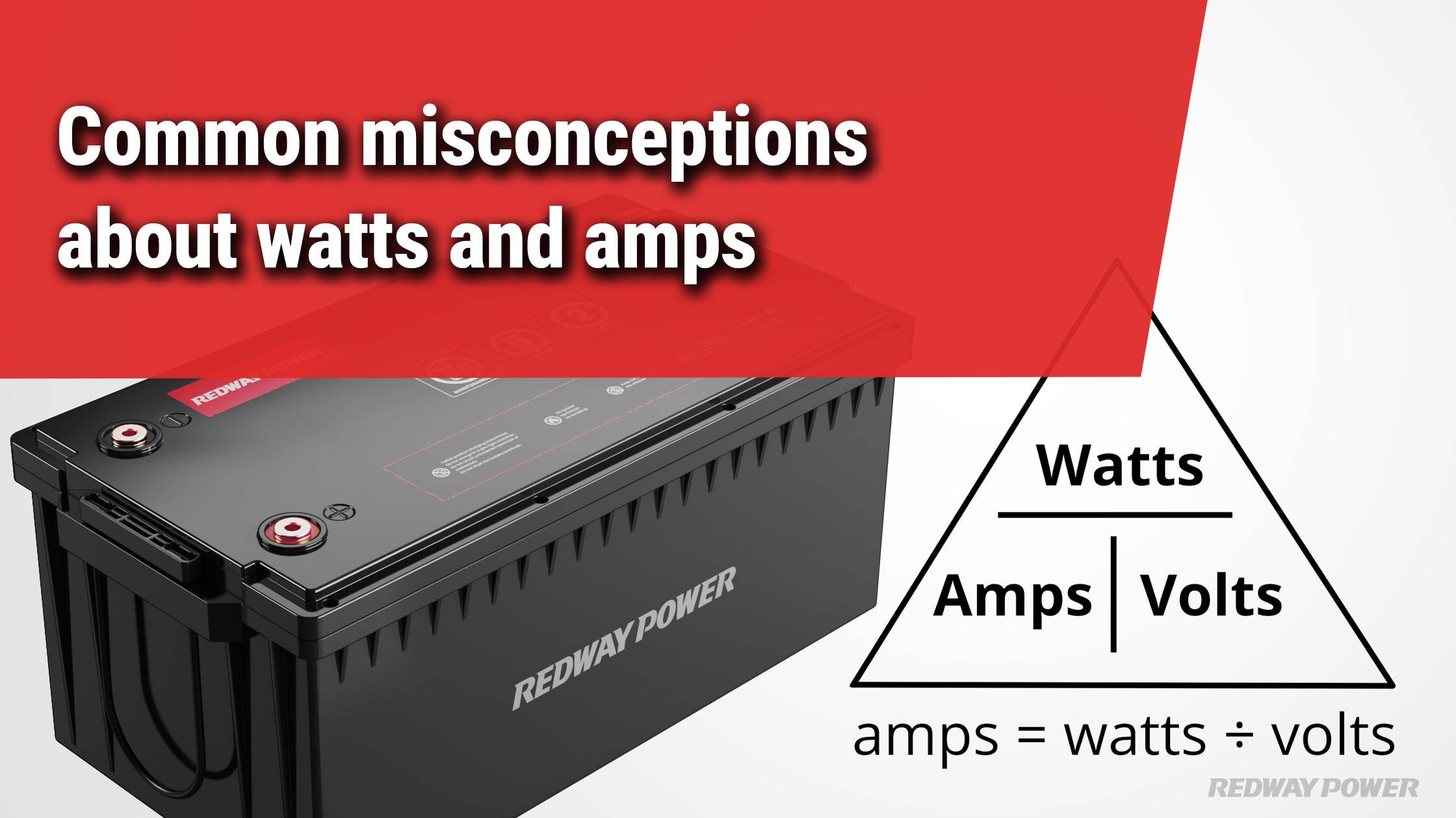 Common misconceptions about watts and amps