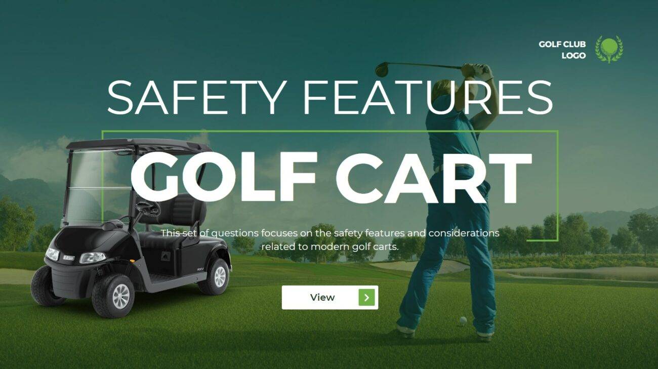 What are the Safety Features of Golf Carts?