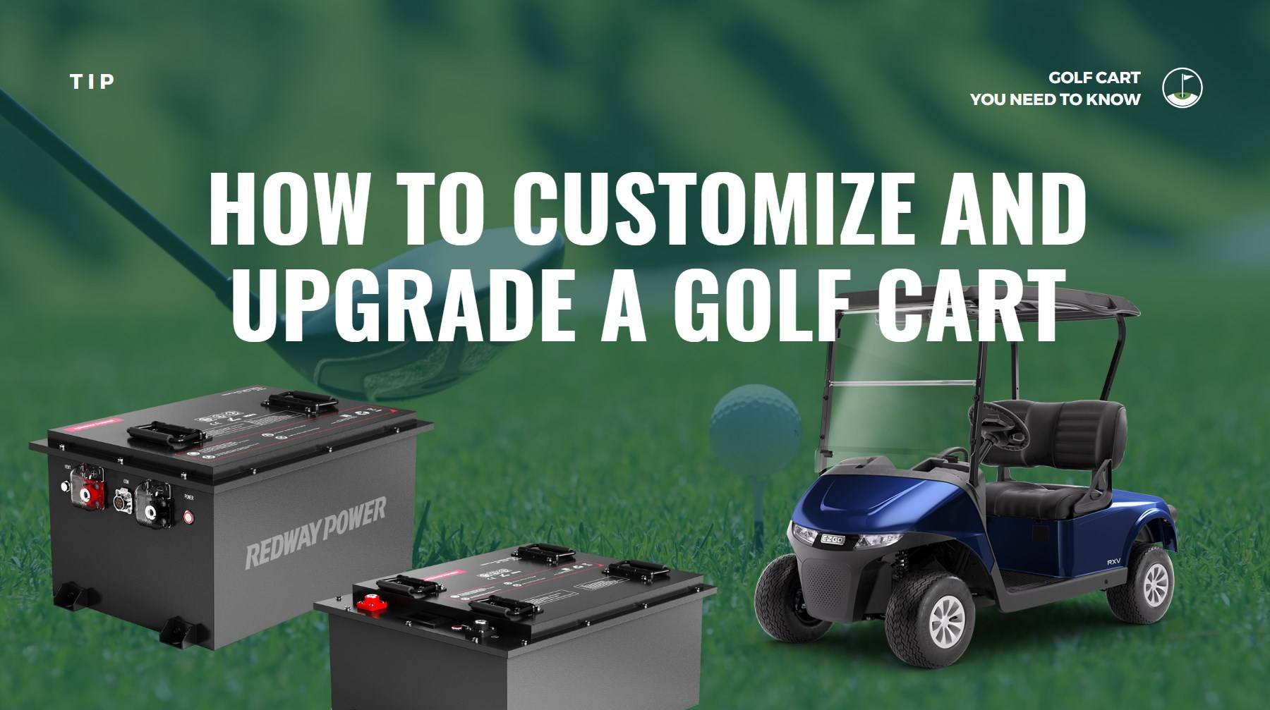 How to Customize and Upgrade a Golf Cart. 48v 100ah 150ah lifepo4 battery lithium