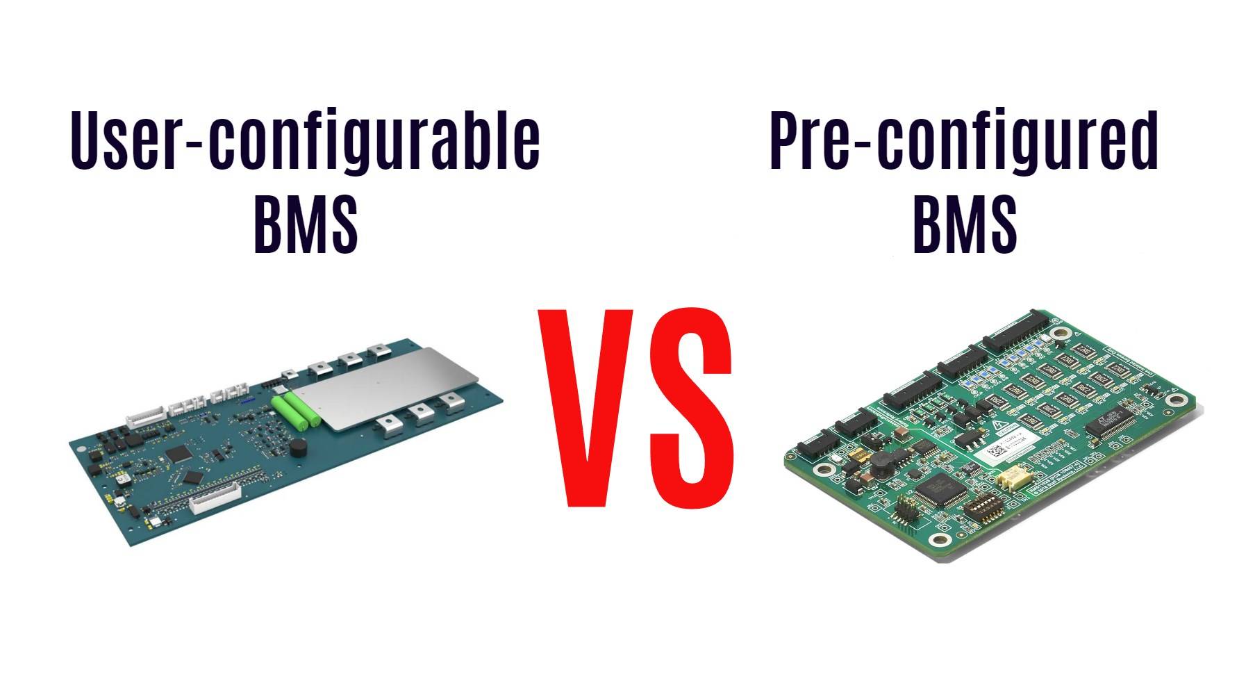 User-configurable BMS vs. Pre-configured BMS