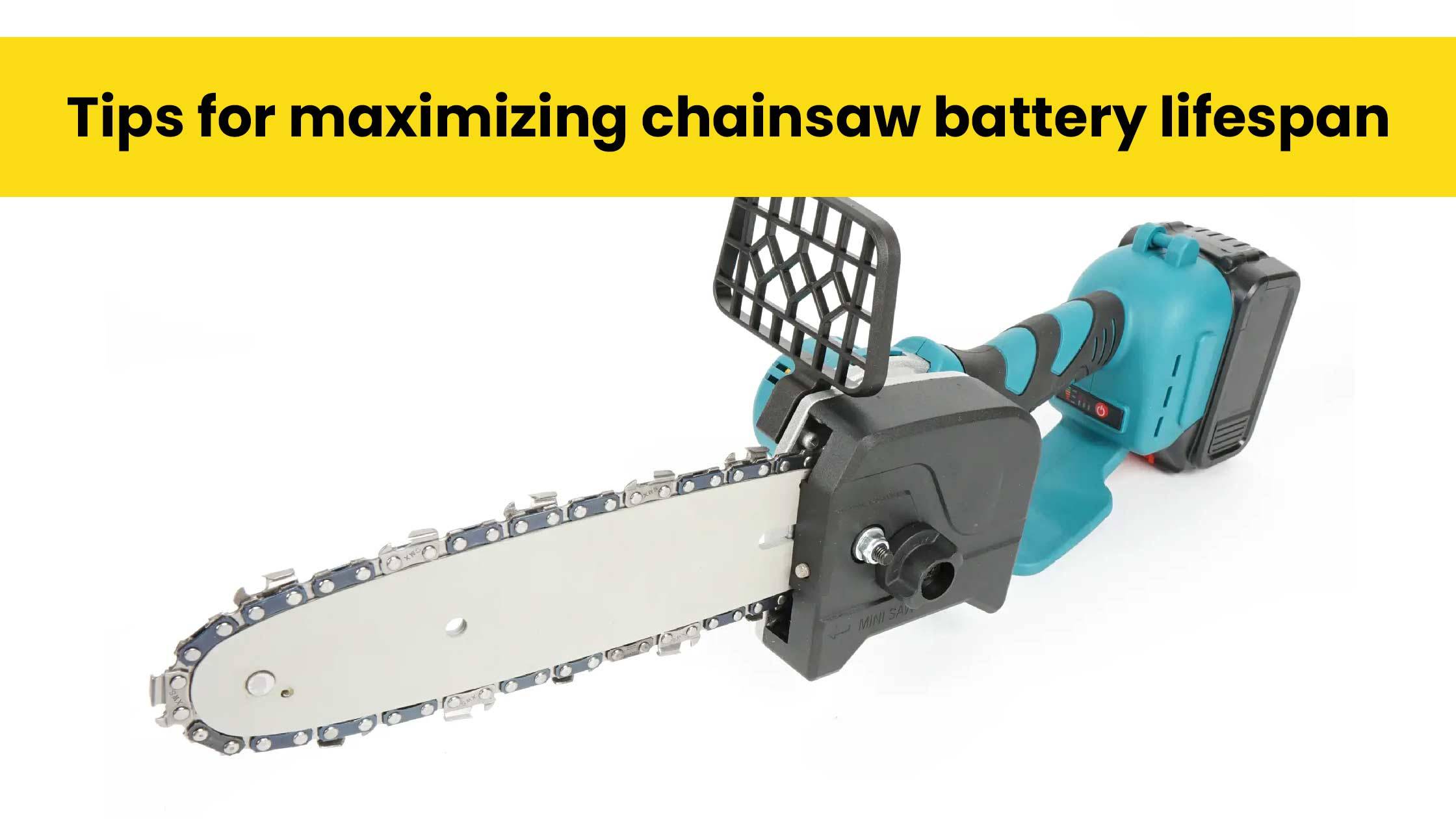 Tips for maximizing chainsaw battery lifespan, redway