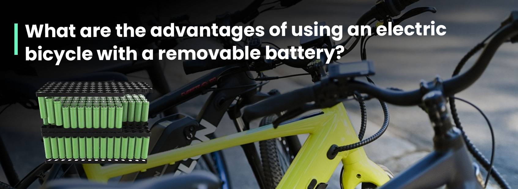 What are the advantages of using an electric bicycle with a removable battery?