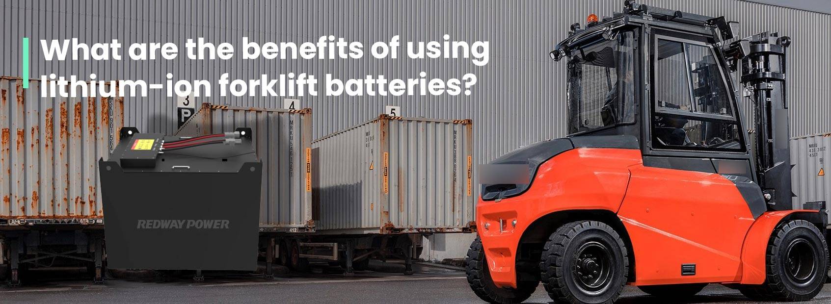What are the benefits of using lithium-ion forklift batteries?