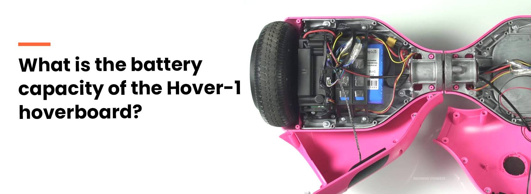 What is the battery capacity of the Hover-1 hoverboard?