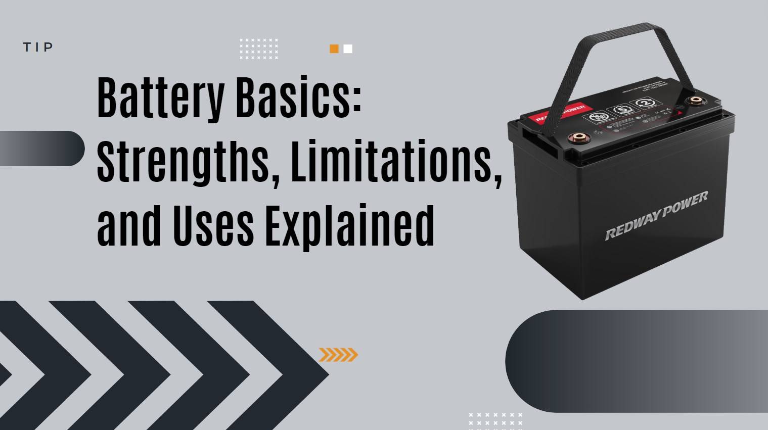 Battery Basics: Strengths, Limitations, and Uses Explained. rv battery 12v 100ah lifepo4 lfp battery redway factory