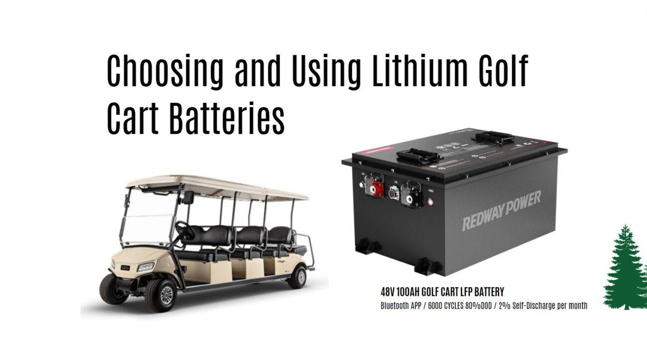 Choosing and Using Lithium Golf Cart Batteries: golf cart lithium battery 48v 100ah bluetooth app factory manufacturer oem odm