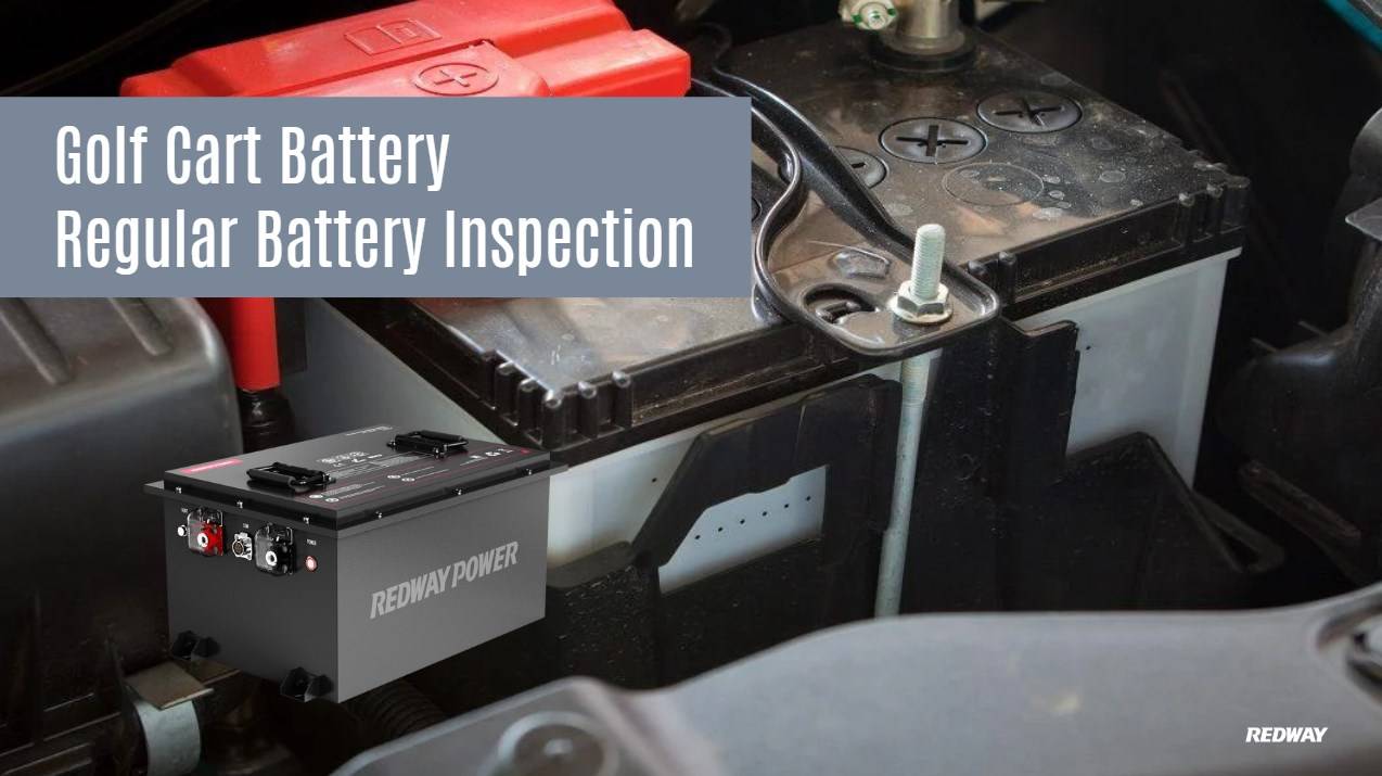 Regular golf cart Battery Inspection 48v 100ah lfp bluetooth