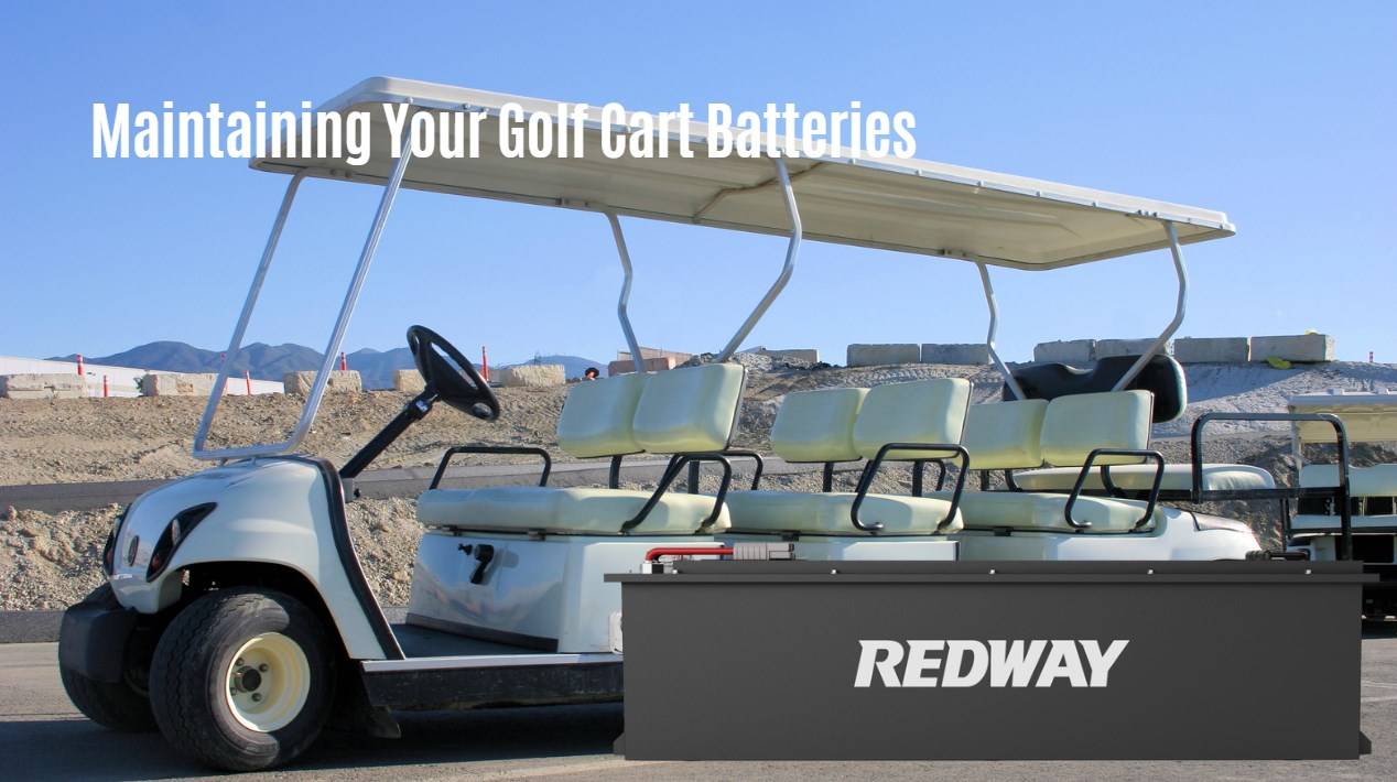 Maintaining Your Golf Cart Batteries. 96v 100ah sightseeing cart battery