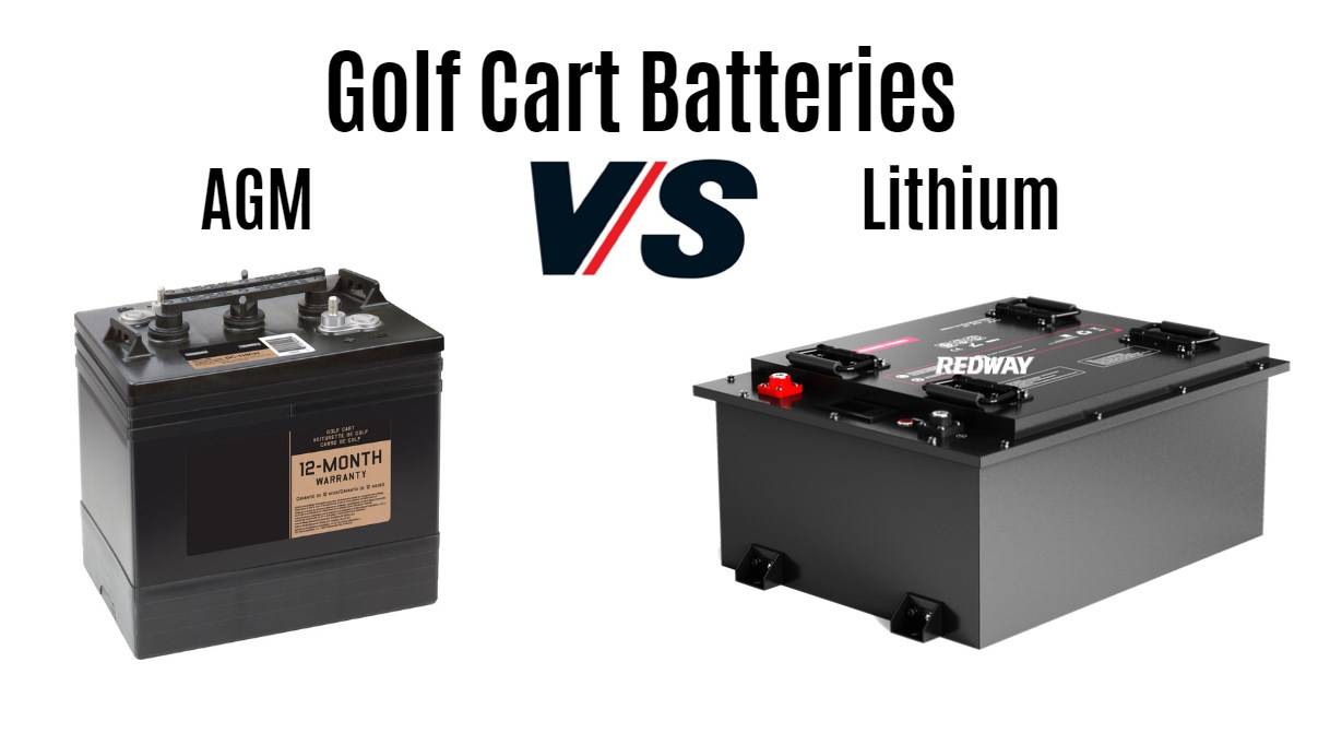 golf cart battery Performance Comparison: AGM vs. Lithium. 48v 100ah 150ah lfp bluetooth