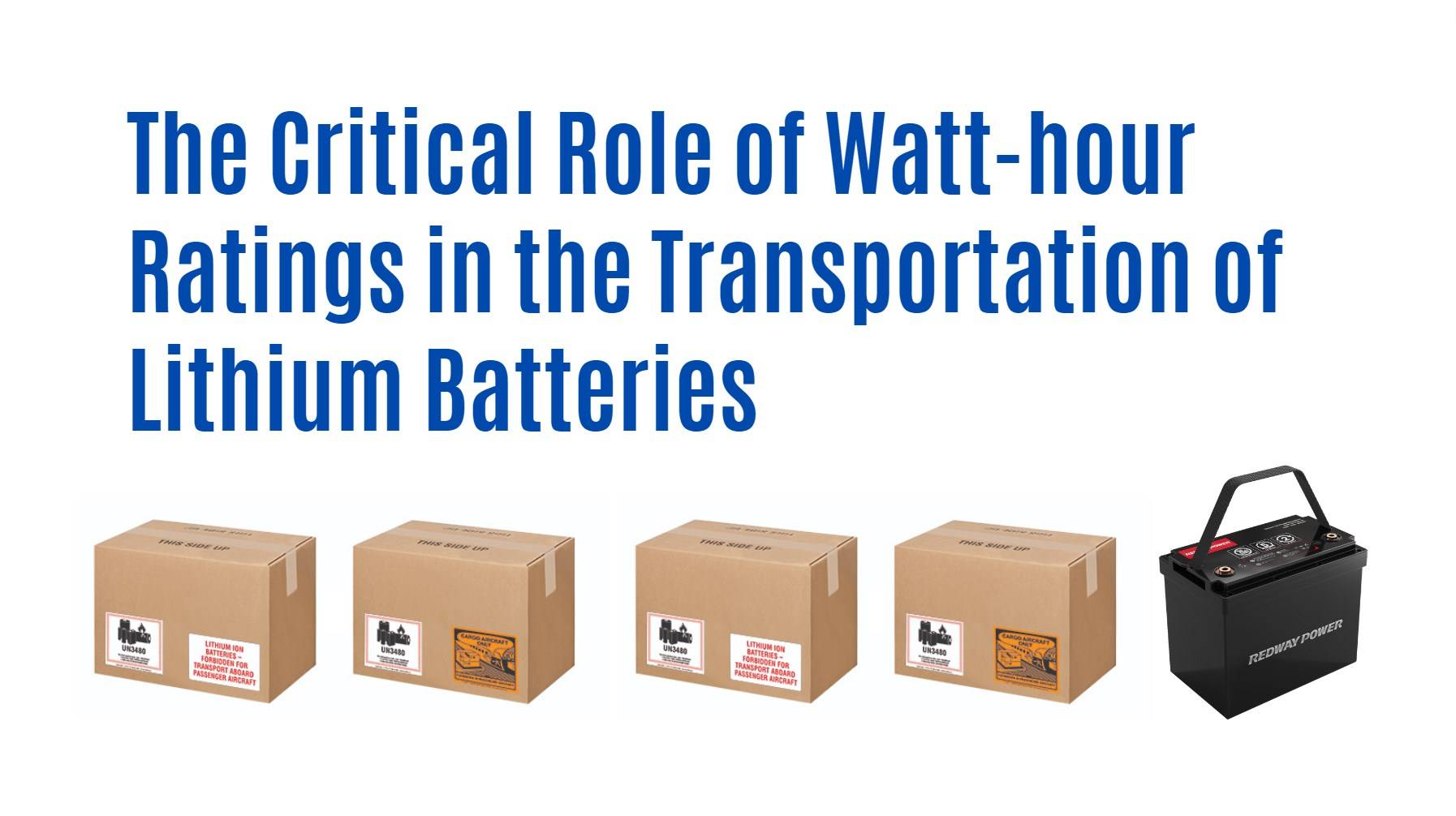The Critical Role of Watt-hour Ratings in the Transportation of Lithium Batteries
