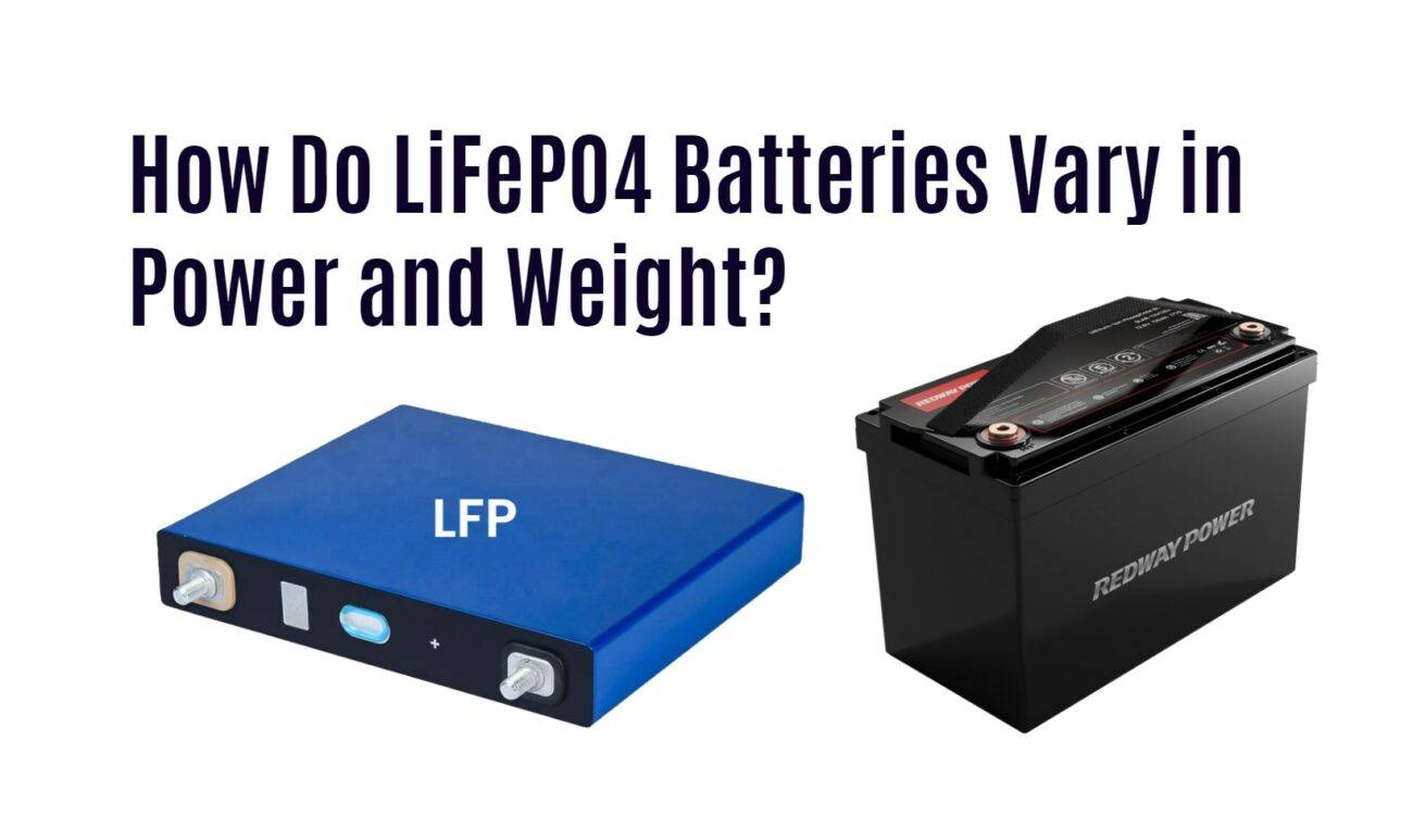 How Do LiFePO4 Batteries Vary in Power and Weight?