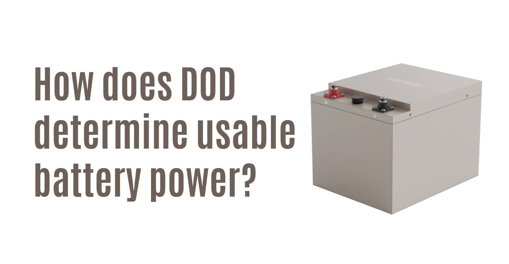 How does DoD determine usable battery power?