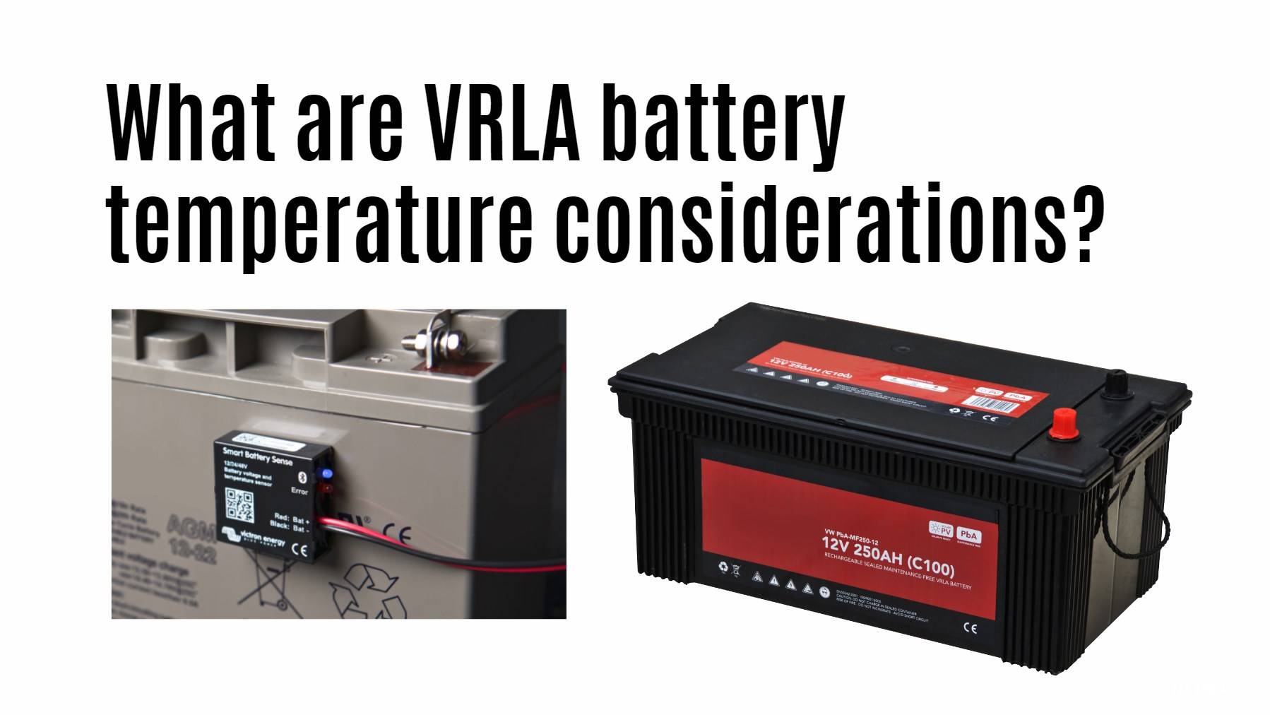 What are VRLA battery temperature considerations?