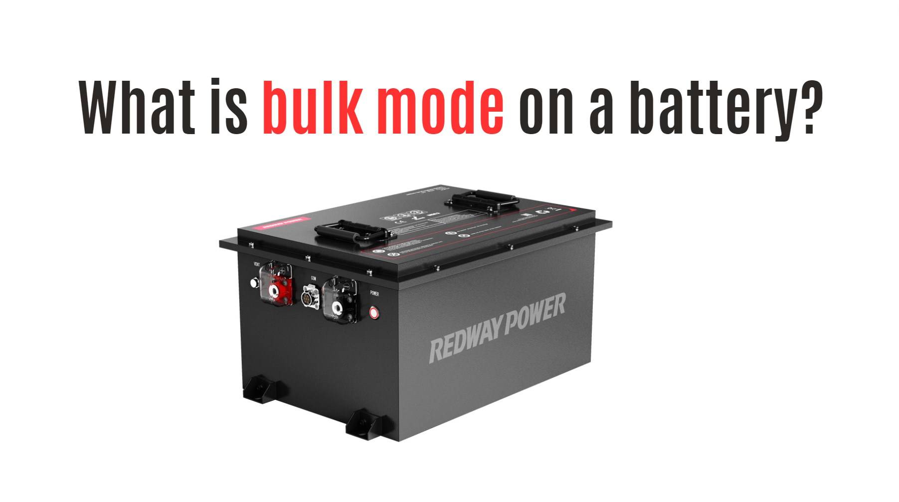 What is bulk mode on a battery? 48v 100ah golf cart lithium battery factory