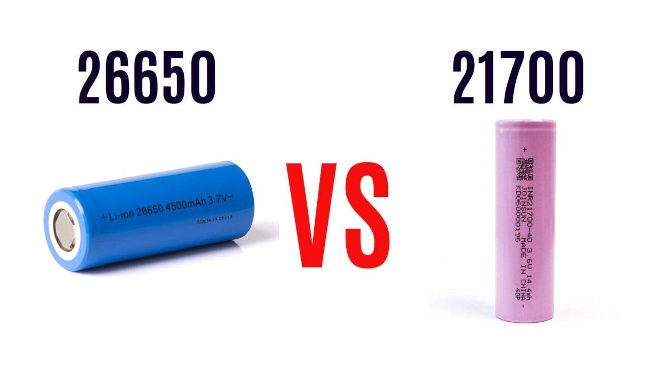What is the difference between 26650 and 21700 battery? 26650 vs 21700. 21700 vs 26650