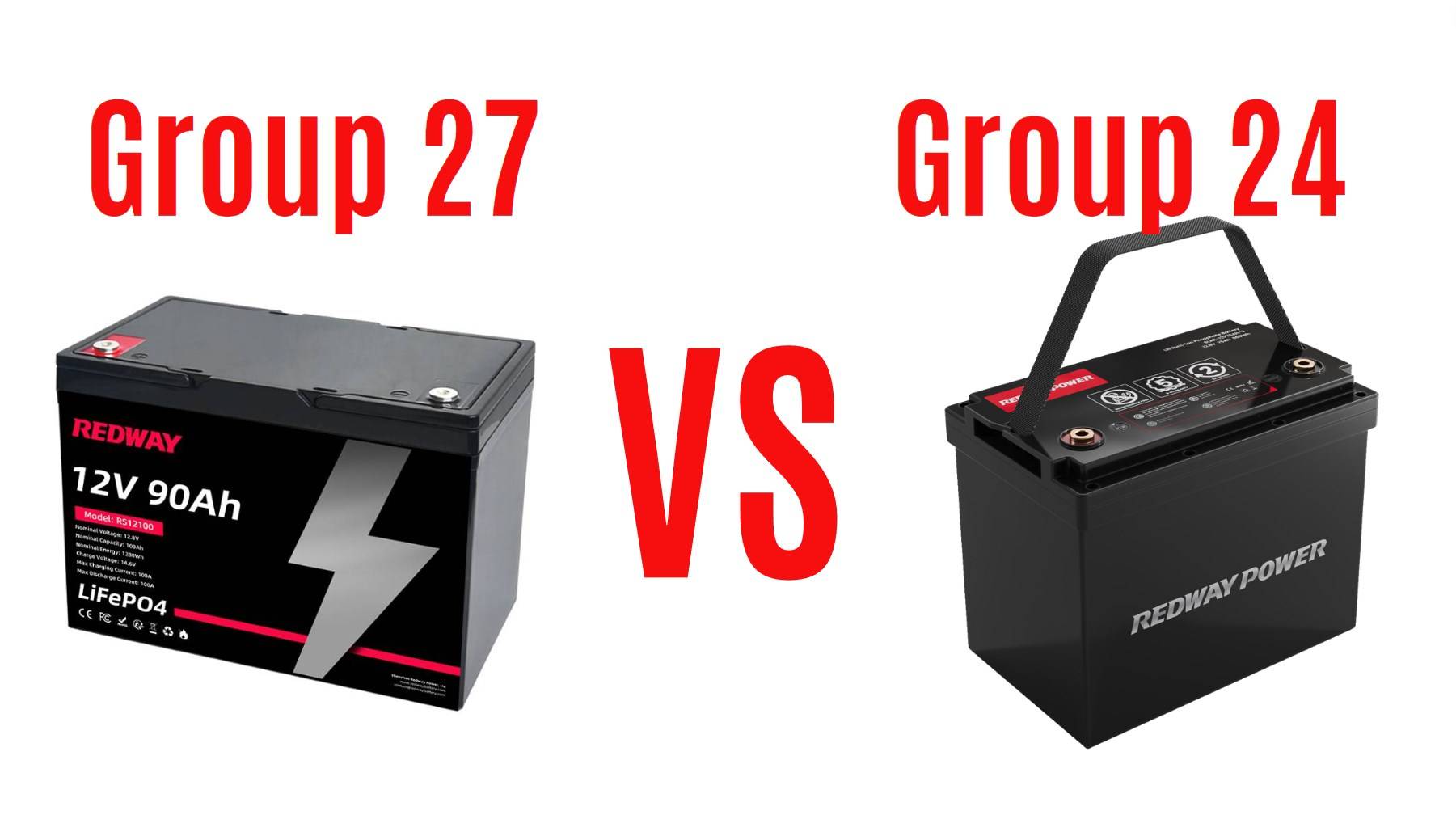 Can I use a group 27 battery in place of a group 24? group 27 vs group 24