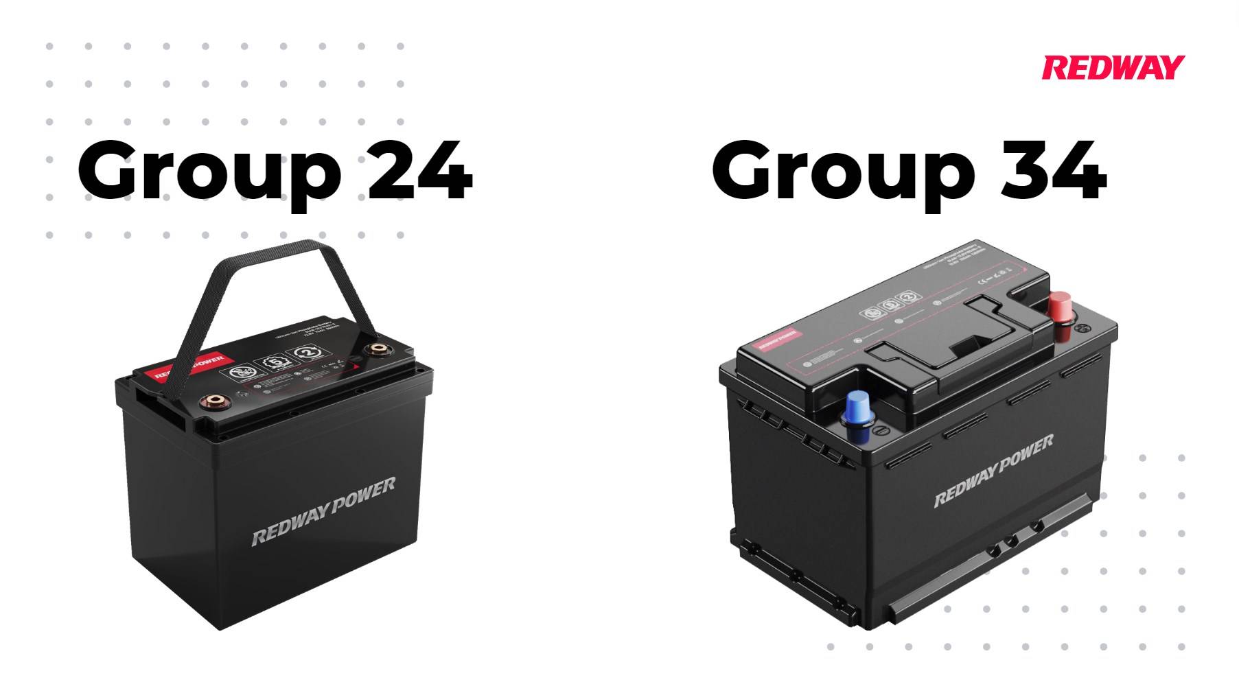 What is the difference between a group 24 and group 34 battery?