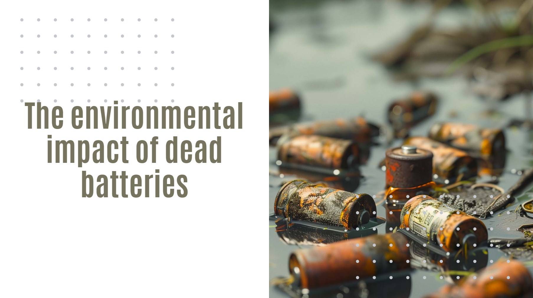 The environmental impact of dead batteries