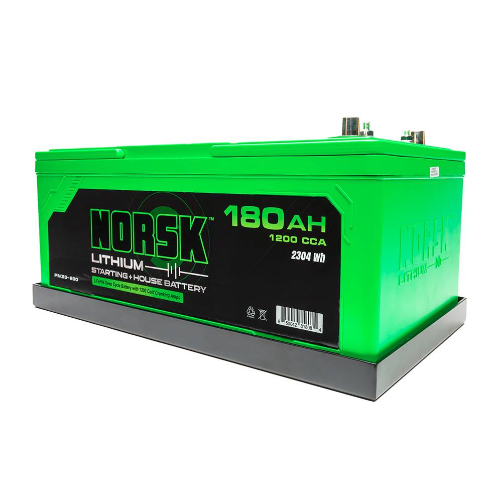 What are the cold cranking amps of the Norsk Lithium 180Ah Battery. redway