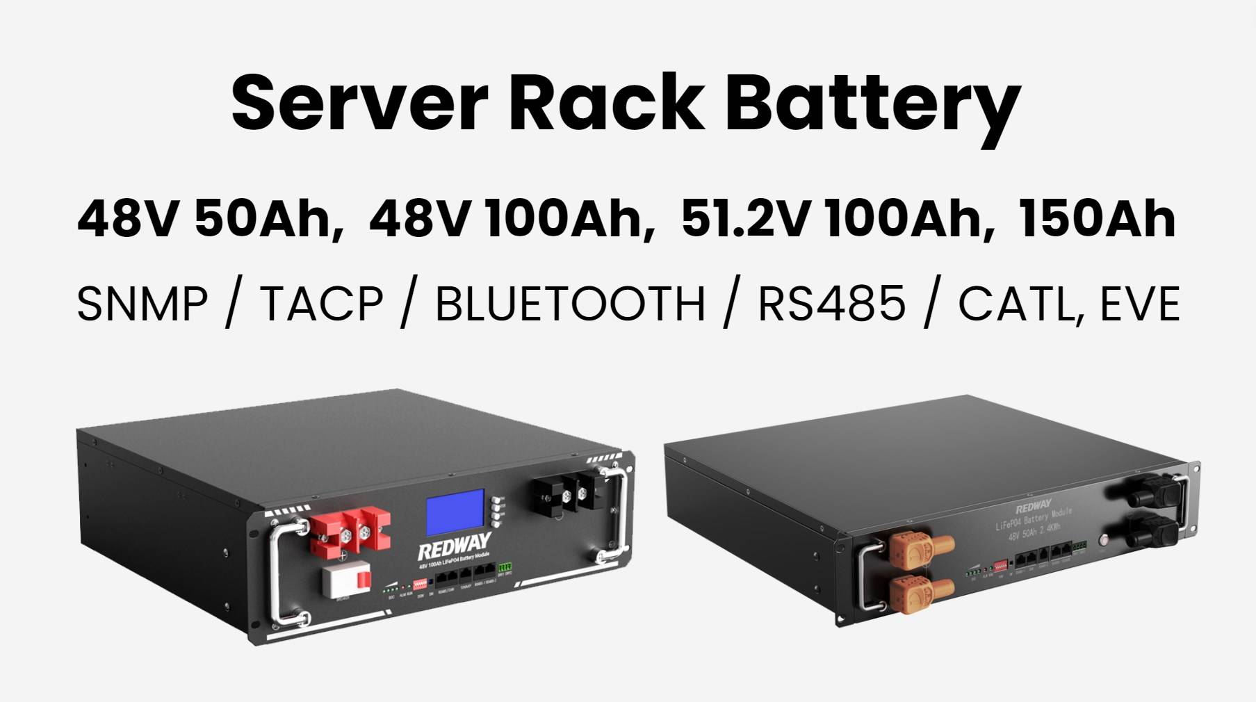 server rack battery factory manufacturer 48v 100ah 48v 50ah 48v 150ah 51.2v 50ah 100ah redway