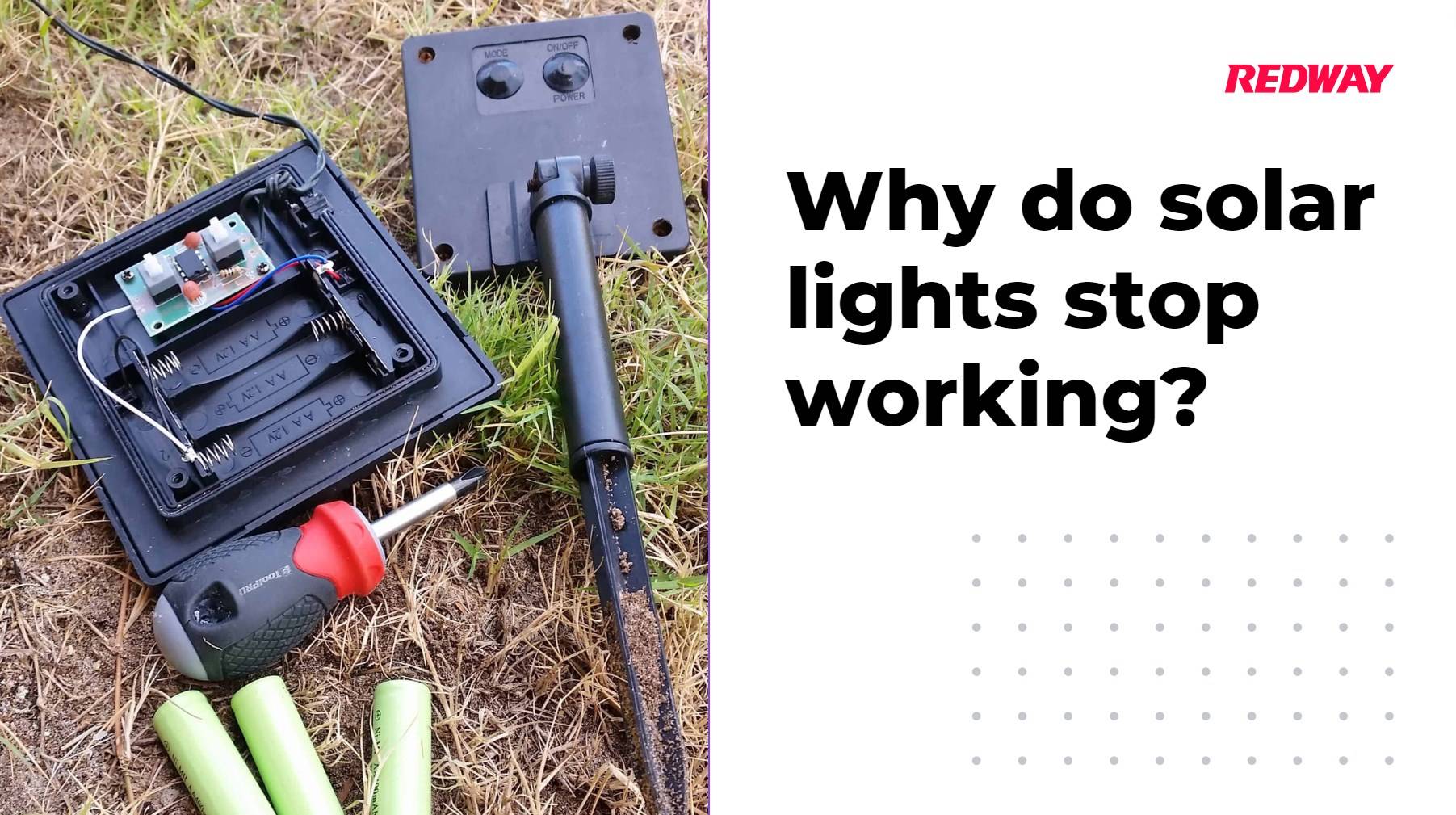 Why do solar lights stop working?