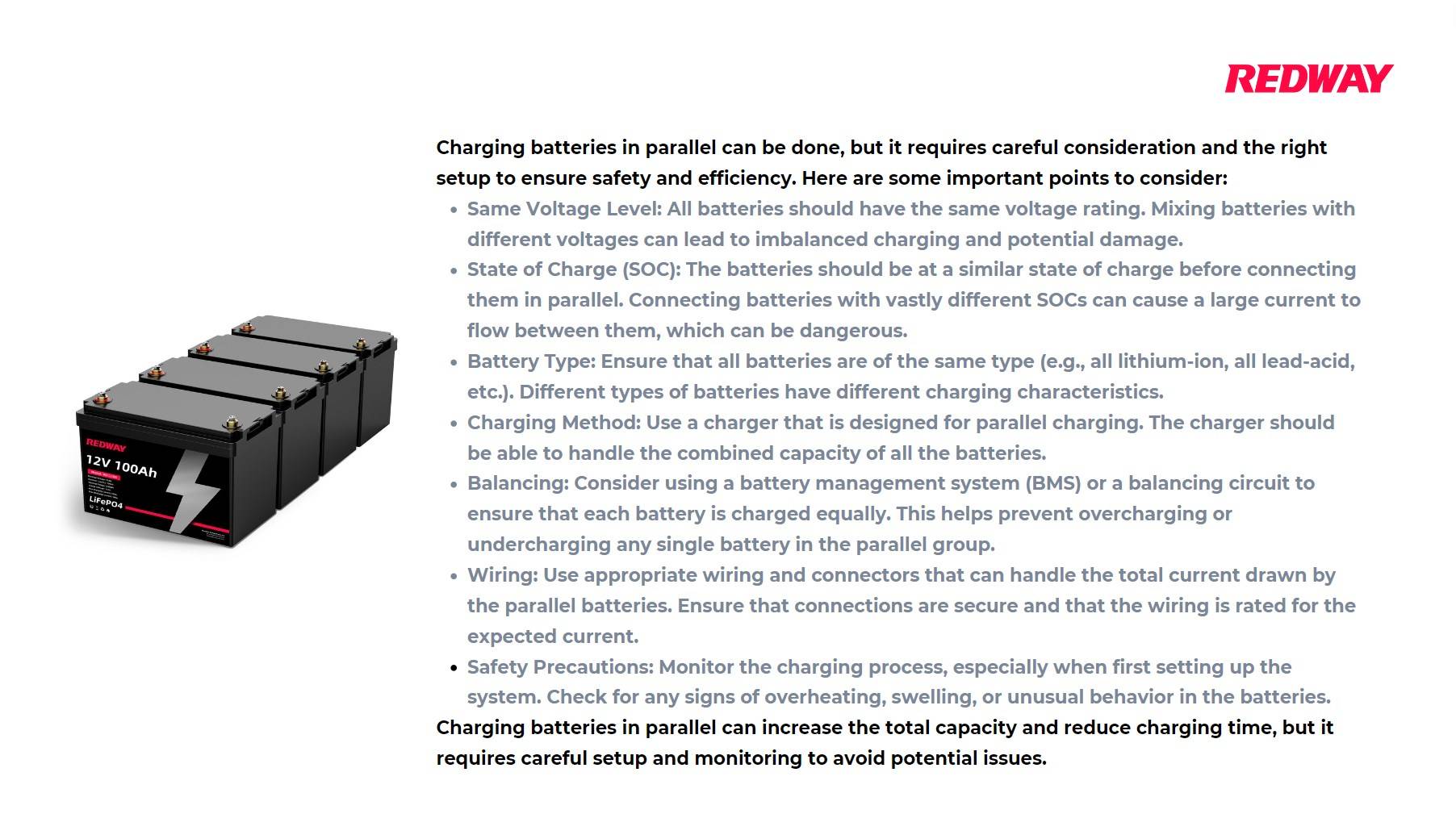 Safety Considerations When Charging Batteries in Parallel