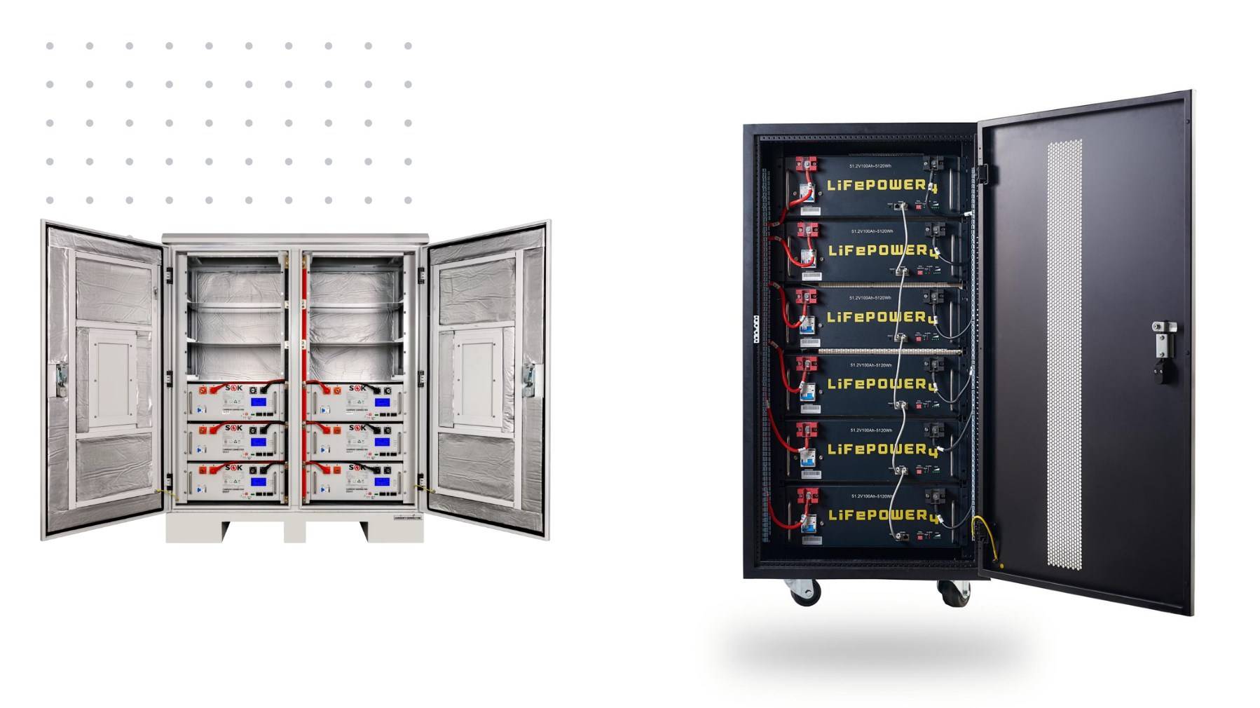 12-Slot Outdoor Insulated Battery Rack: Superior Design and Functionality for SOK & EG4 Batteries