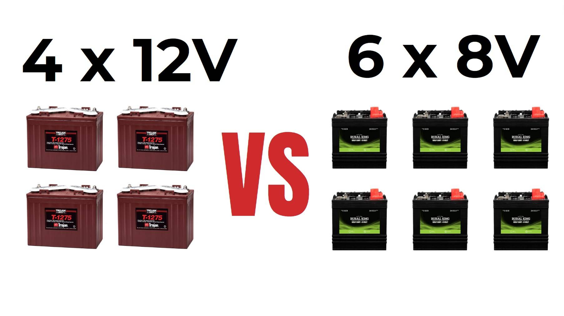 Can You Use 4 12V Batteries Instead of 6 8V Batteries in a Golf Cart?