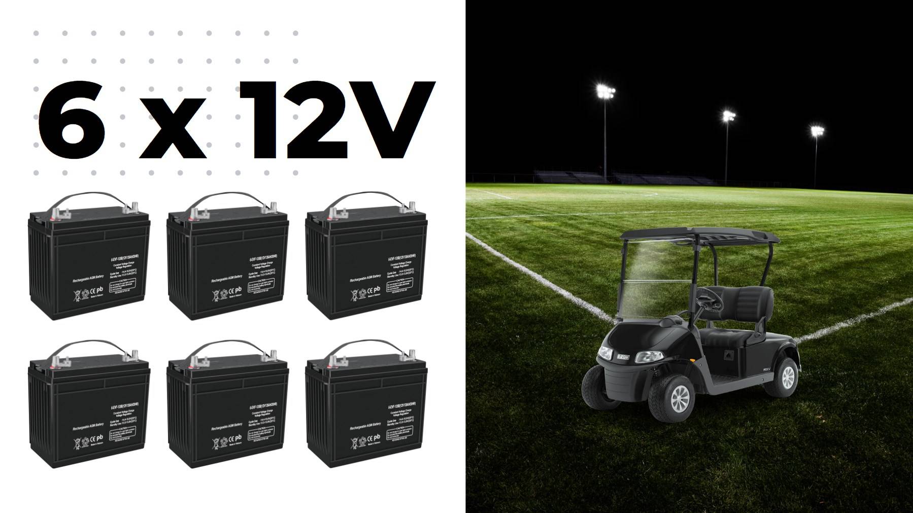 Can You Use 6 12-Volt Batteries in a 36-Volt Golf Cart?