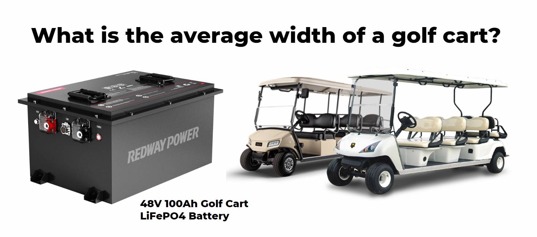 What is the average width of a golf cart?