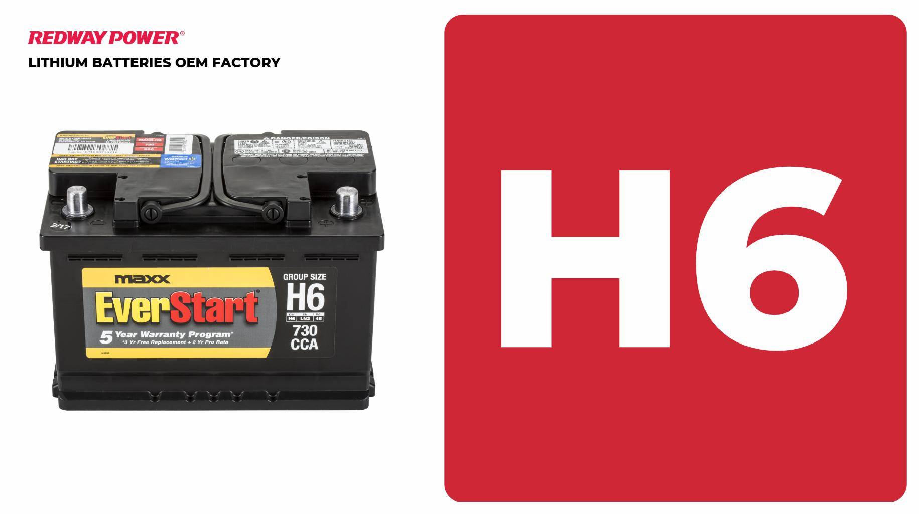 What is Equivalent to a H6 Battery?