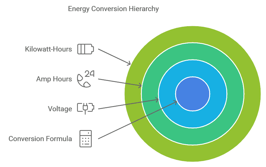 kWh to Amp Hours Conversion Calculator (kWh to Ah)